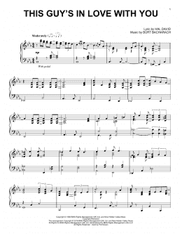 page one of This Guy's In Love With You (Piano Solo)