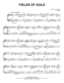 page one of Fields Of Gold (Piano Solo)