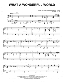 page one of What A Wonderful World (Piano Solo)