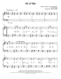 page one of All Of Me (Educational Piano)