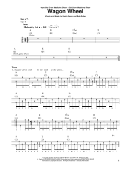 page one of Wagon Wheel (Banjo Tab)