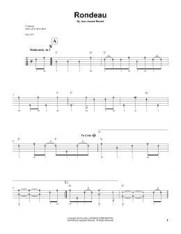 page one of Fanfare Rondeau (Banjo Tab)