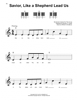 page one of Savior, Like A Shepherd Lead Us (Super Easy Piano)