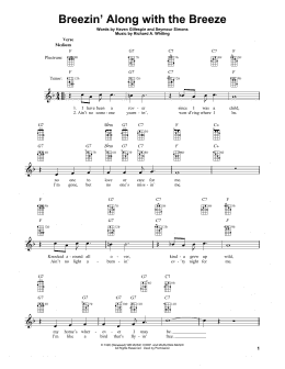 page one of Breezin' Along With The Breeze (Banjo Tab)