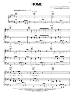 page one of Home (Piano, Vocal & Guitar Chords (Right-Hand Melody))