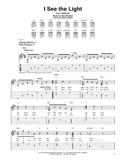 page one of I See The Light (from Tangled) (Easy Guitar Tab)