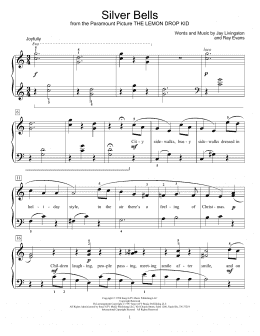 page one of Silver Bells (Educational Piano)