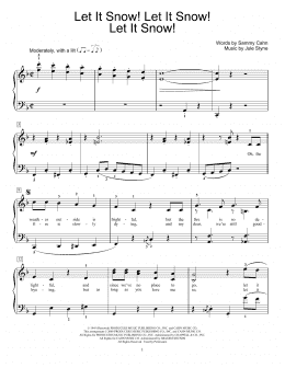 page one of Let It Snow! Let It Snow! Let It Snow! (Educational Piano)