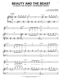 page one of Beauty And The Beast (Piano & Vocal)