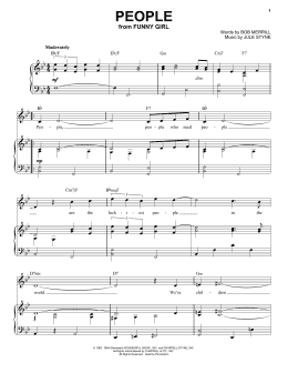 page one of People (Piano & Vocal)