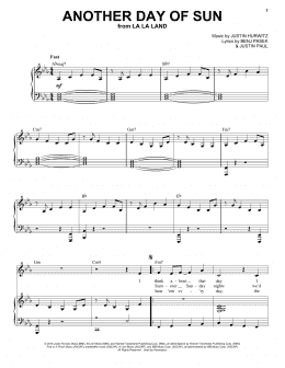 page one of Another Day Of Sun (from La La Land) (Piano & Vocal)