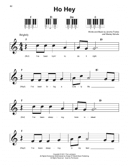 page one of Ho Hey (Super Easy Piano)