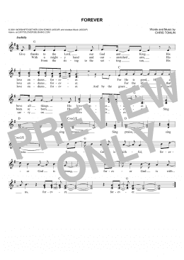 page one of Forever (Lead Sheet / Fake Book)