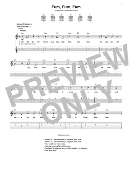 page one of Fum, Fum, Fum (Easy Guitar Tab)