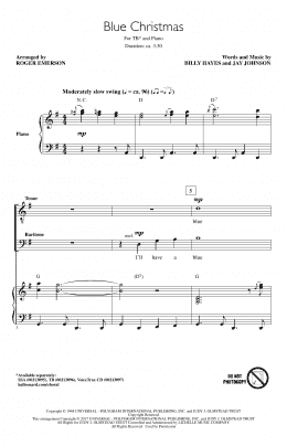 page one of Blue Christmas (TB Choir)