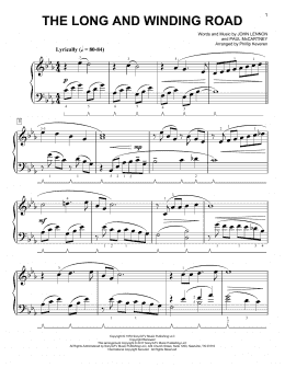 page one of The Long And Winding Road [Classical version] (arr. Phillip Keveren) (Easy Piano)