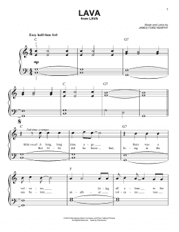 page one of Lava (from Lava) (Easy Piano)