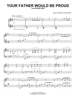 page one of Your Father Would Be Proud (Piano Solo)