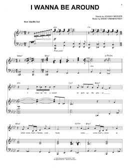 page one of I Wanna Be Around (Piano & Vocal)