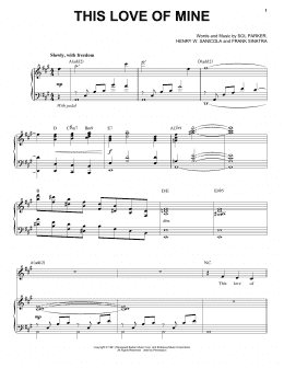 page one of This Love Of Mine (Piano & Vocal)