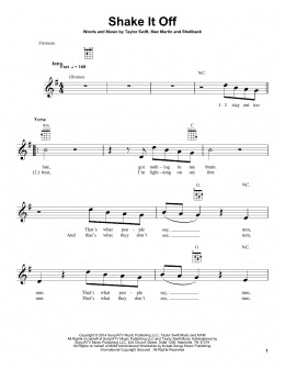 page one of Shake It Off (Ukulele)