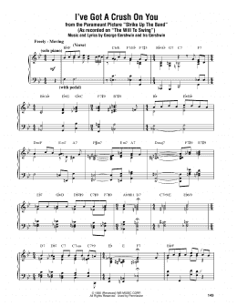 page one of I've Got A Crush On You (Piano Transcription)