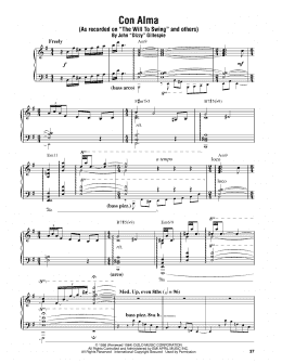 page one of Con Alma (Piano Transcription)