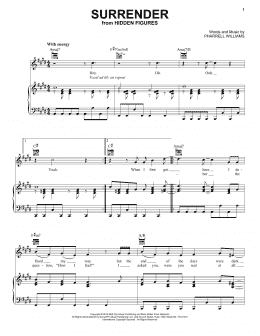 page one of Surrender (Piano, Vocal & Guitar Chords (Right-Hand Melody))