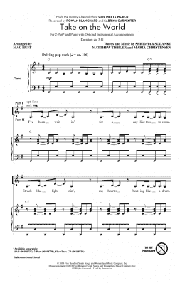 page one of Take On The World (2-Part Choir)