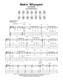 page one of Makin' Whoopee! (Easy Guitar Tab)