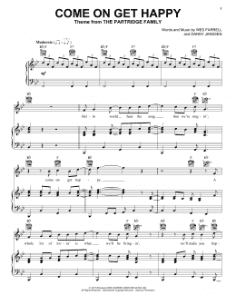 page one of Come On Get Happy (Piano, Vocal & Guitar Chords (Right-Hand Melody))