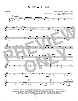 page one of Stay With Me (Trumpet Solo)