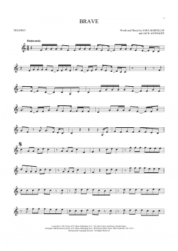 page one of Brave (Trumpet Solo)