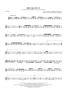 page one of Breakaway (Clarinet Solo)