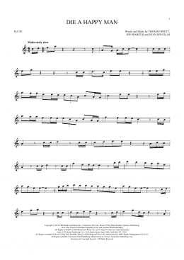 page one of Die A Happy Man (Flute Solo)