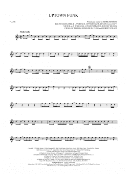 page one of Uptown Funk (feat. Bruno Mars) (Flute Solo)