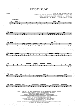 page one of Uptown Funk (feat. Bruno Mars) (Trumpet Solo)