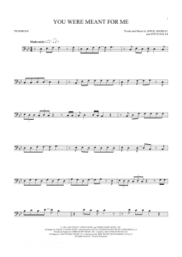 page one of You Were Meant For Me (Trombone Solo)