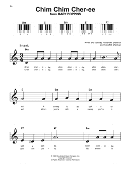 page one of Chim Chim Cher-ee (from Mary Poppins) (Super Easy Piano)