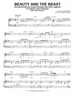 page one of Beauty And The Beast (Piano & Vocal)