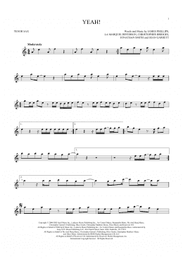 page one of Yeah! (Tenor Sax Solo)