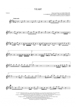 page one of Yeah! (Violin Solo)