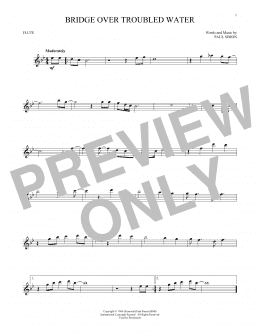 page one of Bridge Over Troubled Water (Flute Solo)