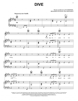 page one of Dive (Piano, Vocal & Guitar Chords (Right-Hand Melody))