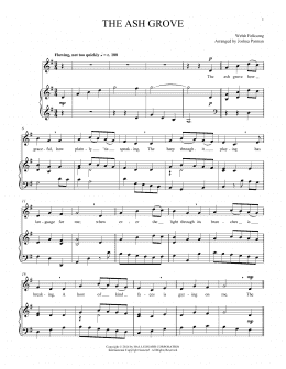 page one of The Ash Grove (Piano & Vocal)