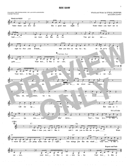 page one of See Saw (Lead Sheet / Fake Book)