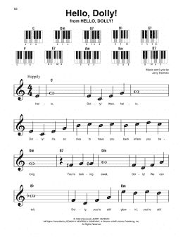 page one of Hello, Dolly! (Super Easy Piano)