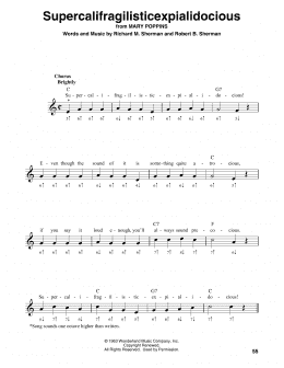 page one of Supercalifragilisticexpialidocious (from Mary Poppins) (Harmonica)