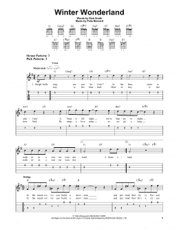 page one of Winter Wonderland (Easy Guitar Tab)