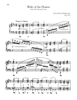 page one of Waltz Of The Flowers, Op. 71a (from The Nutcracker) (Piano Solo)